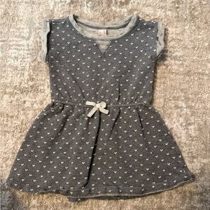 Cat & Jack Gray Heart Pattern Dress size 3T